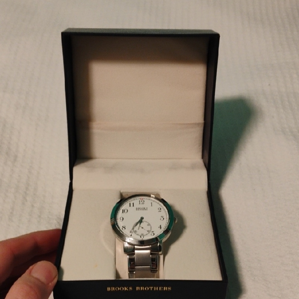 Brooks Brothers Classic Silver Men's Watch